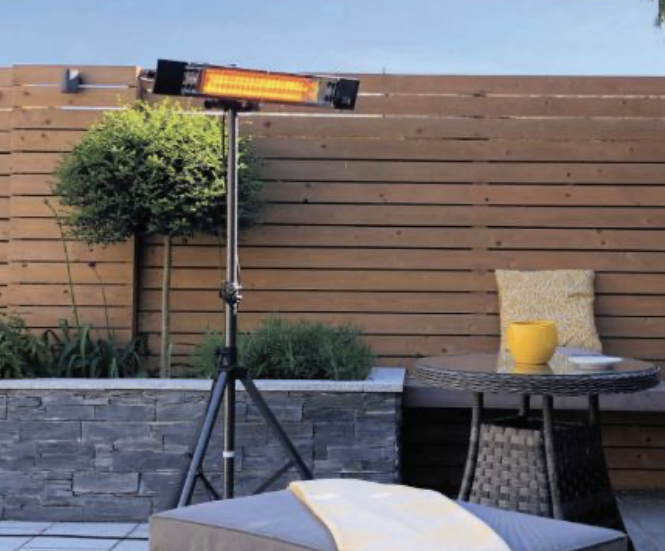 Electric Patio Heater on Tripod stand Heater Hire Dublin