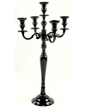 Candelabra Tabletop - 5 Arm - Black