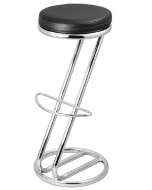 Chrome Z Stool - Black