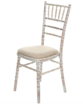 Chiavari Chair - Limewash with Ivory Pad