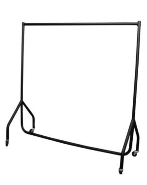 Coat Rail 6ft Long - Black
