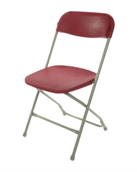 Folding Chair - Burgundy