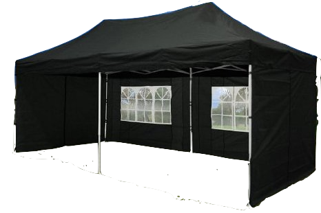 Gazebo 6m x 3m - Black