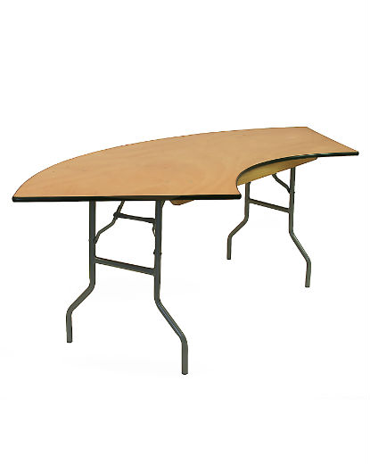 Serpentine Trestle Table Section - 4ft x 30''