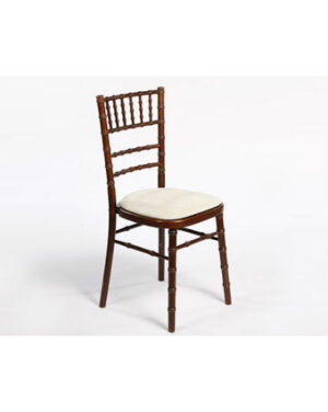 Chiavari Chair - Mahogany with Ivory Pad
