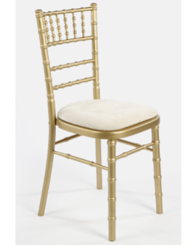 Chiavari Chair - Gold with Ivory Pad