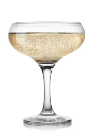 champagne saucer glass