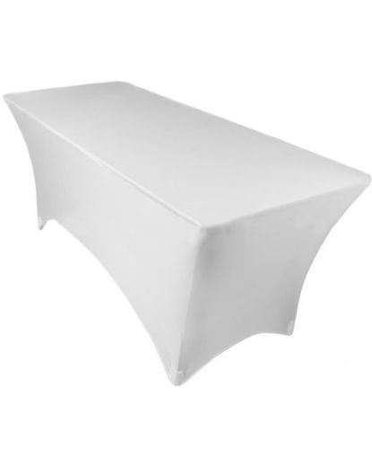 Trestle Table Spandex - 6ft - White